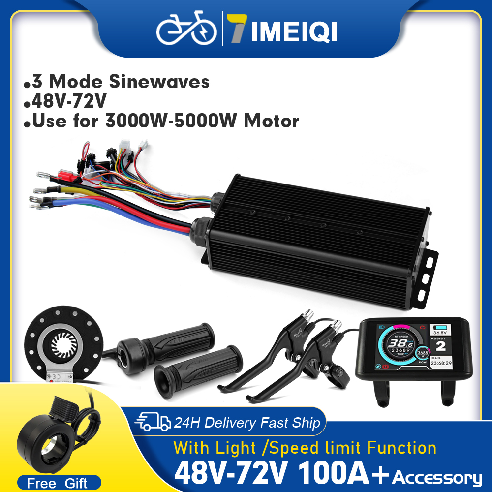 72V 100A Sabvoton Controller - Pengendali Gelombang Sinus Ebike 100A Tiga