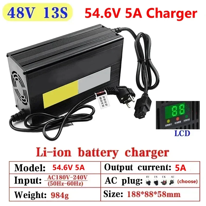 Pengisi daya baterai Lithium 5 - 84V 20A Smart Charger ulasan dan harga